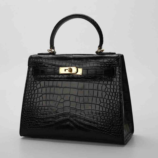 Women's Genuine Crocodile Leather Luxury Bag